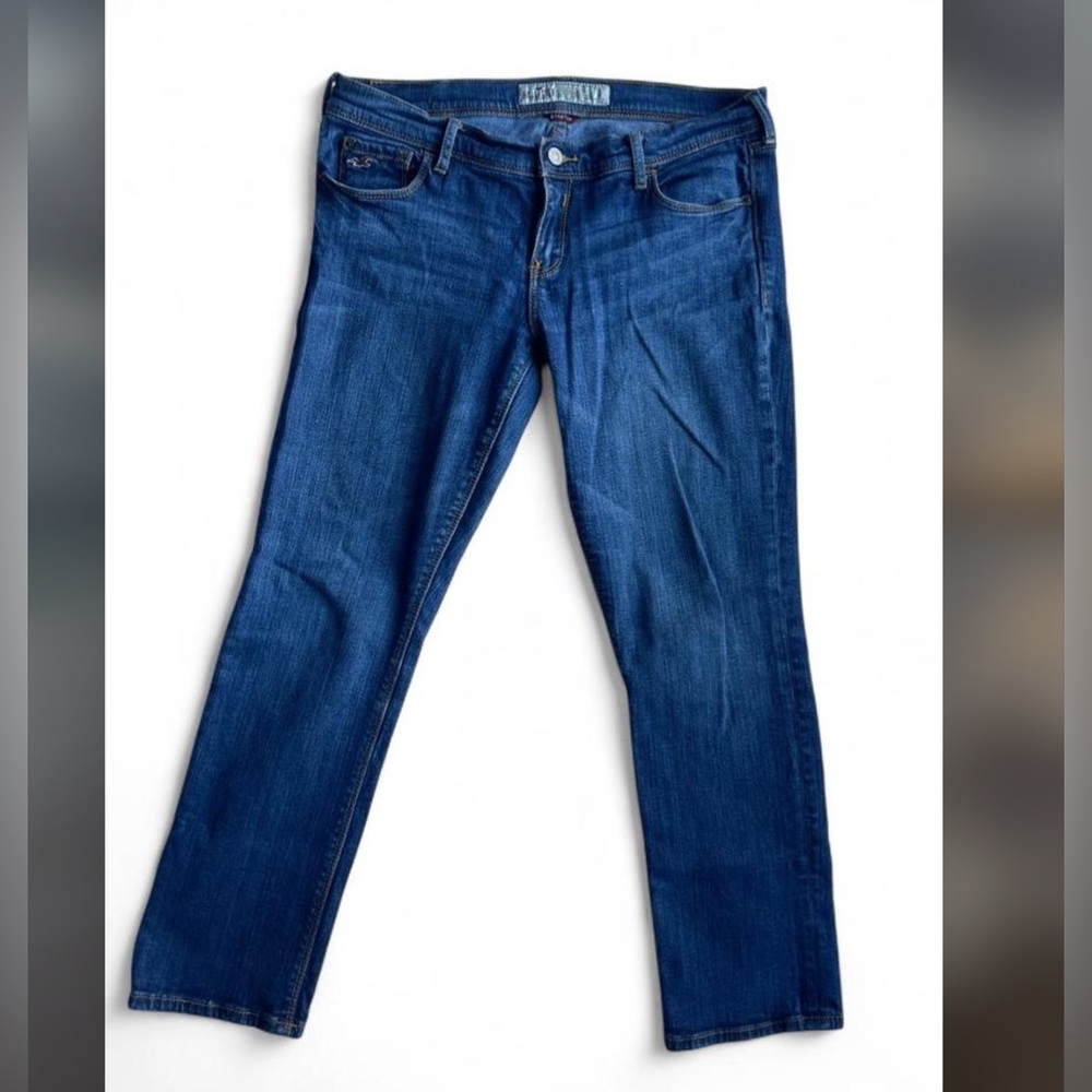 Hollister Y2K Low Rise Straight Leg Dark Wash‎ Jeans